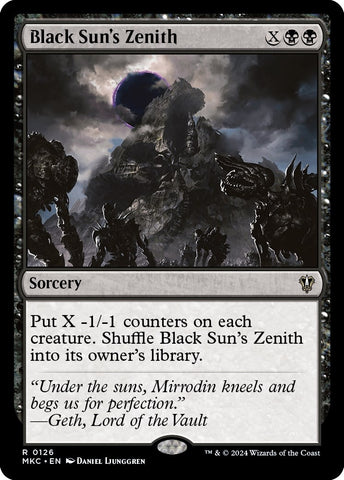 Image for Black Sun's Zenith (126) [Commander: Murders at Karlov Manor]