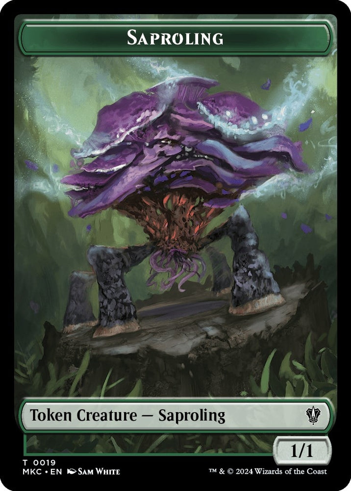 Image for Saproling // Morph Double-Sided Token (19 // 30) [Commander: Murders at Karlov Manor]