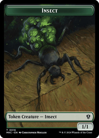 Image for Insect (0016) // Manifest Double-Sided Token (16 // 29) [Commander: Murders at Karlov Manor]