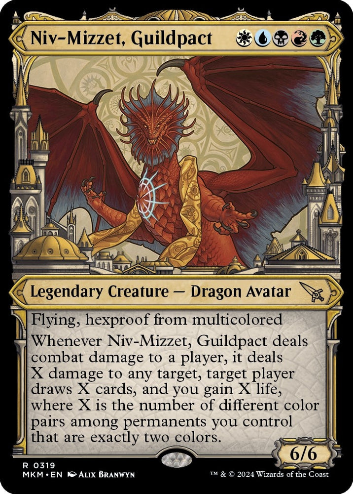 Image for Niv-Mizzet, Guildpact (Showcase) (319) (319) [Murders at Karlov Manor]