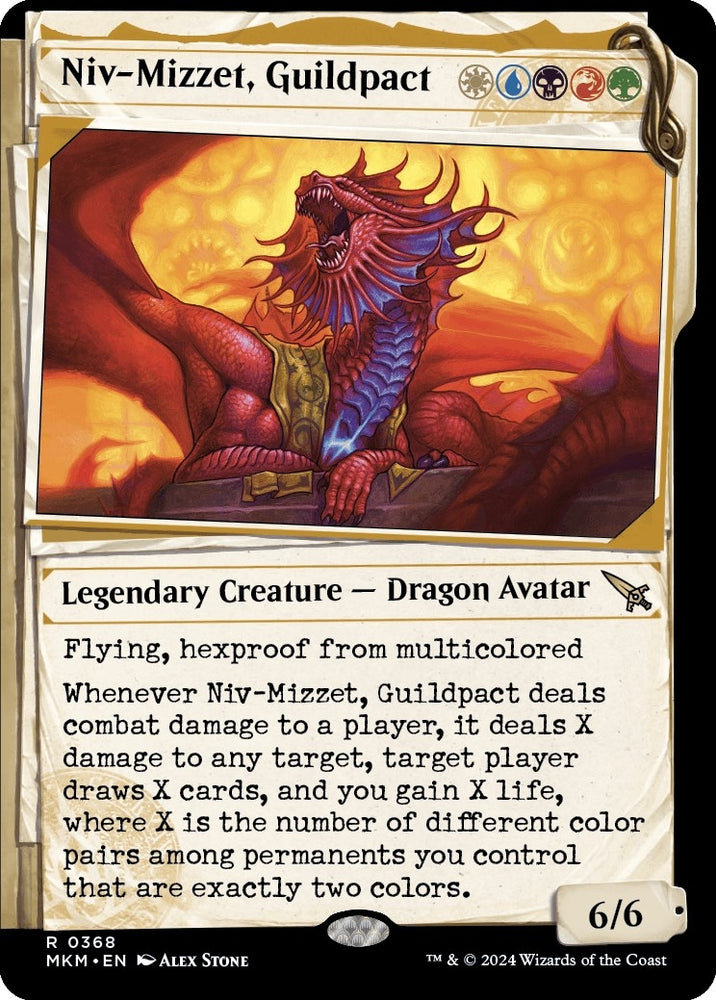 Image for Niv-Mizzet, Guildpact (Showcase) (368) (368) [Murders at Karlov Manor]