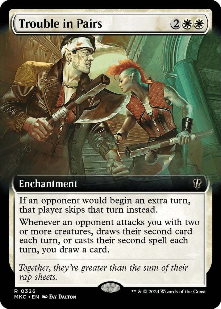 Image for Trouble in Pairs (Extended Art) (326) [Commander: Murders at Karlov Manor]