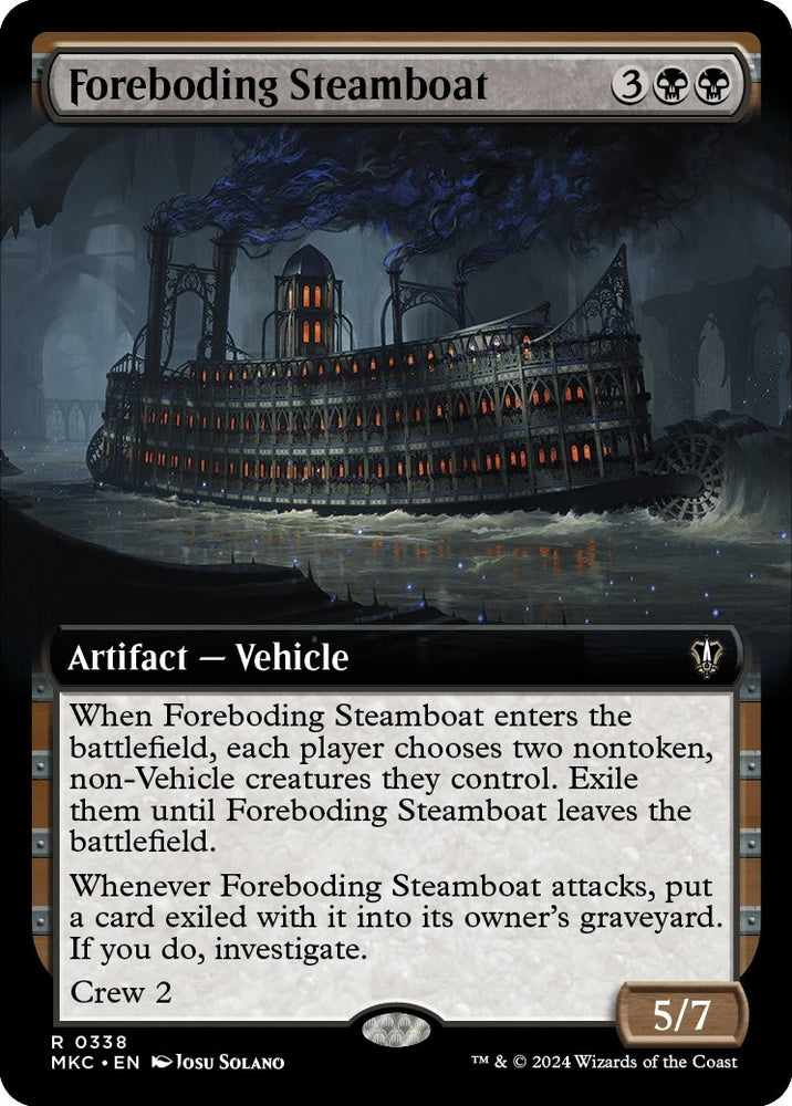 Image for Foreboding Steamboat (Extended Art) (338) [Commander: Murders at Karlov Manor]