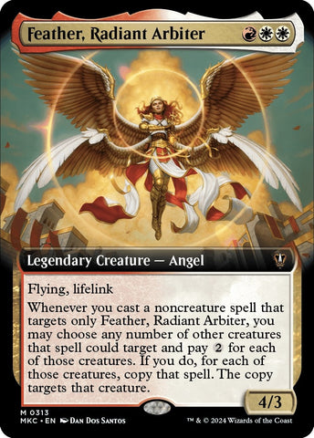 Image for Feather, Radiant Arbiter (Extended Art) (313) [Commander: Murders at Karlov Manor]