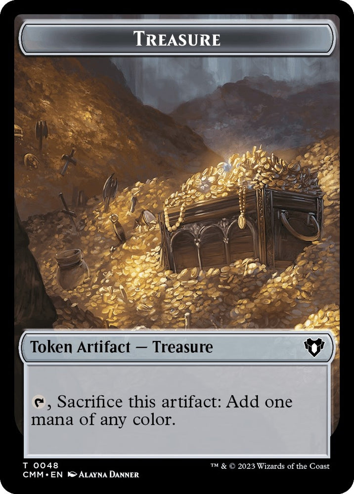 Image for Treasure // Cat (0005) Double-Sided Token (48 // 5) [Commander Masters]