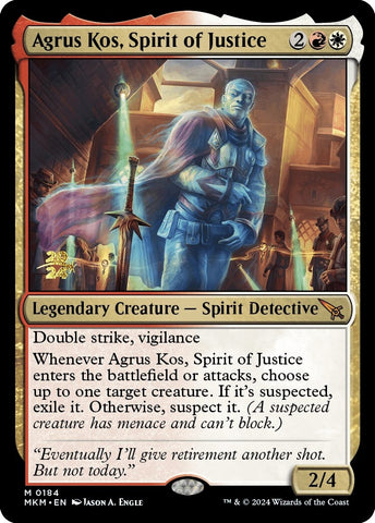 Image for Agrus Kos, Spirit of Justice (184) [Prerelease Cards]