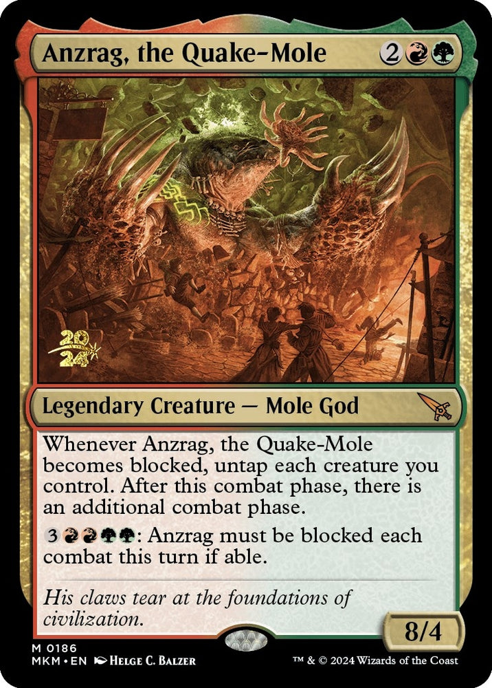 Image for Anzrag, the Quake-Mole (186) [Prerelease Cards]