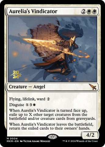 Image for Aurelia's Vindicator (4) [Prerelease Cards]