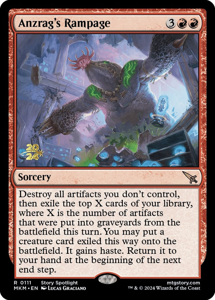 Image for Anzrag's Rampage (111) [Prerelease Cards]