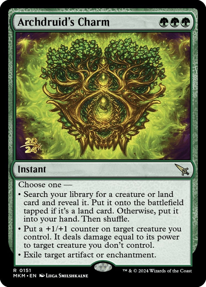 Image for Archdruid's Charm (151) [Prerelease Cards]