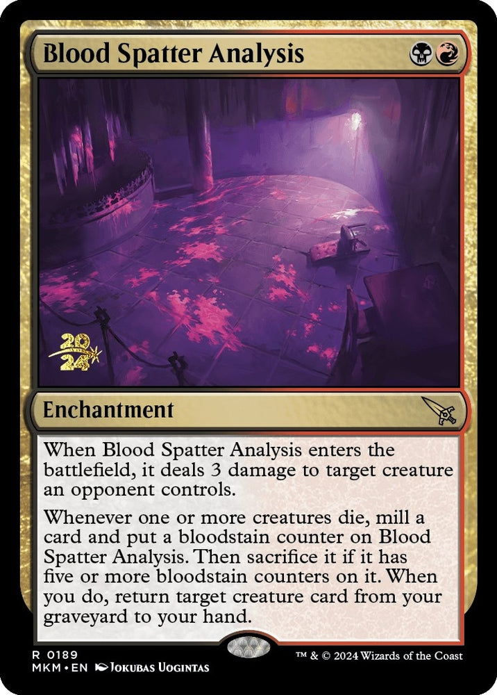 Image for Blood Spatter Analysis (189) [Prerelease Cards]