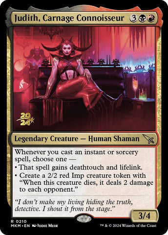 Image for Judith, Carnage Connoisseur (210) [Prerelease Cards]