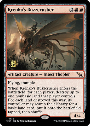Image for Krenko's Buzzcrusher (136) [Prerelease Cards]