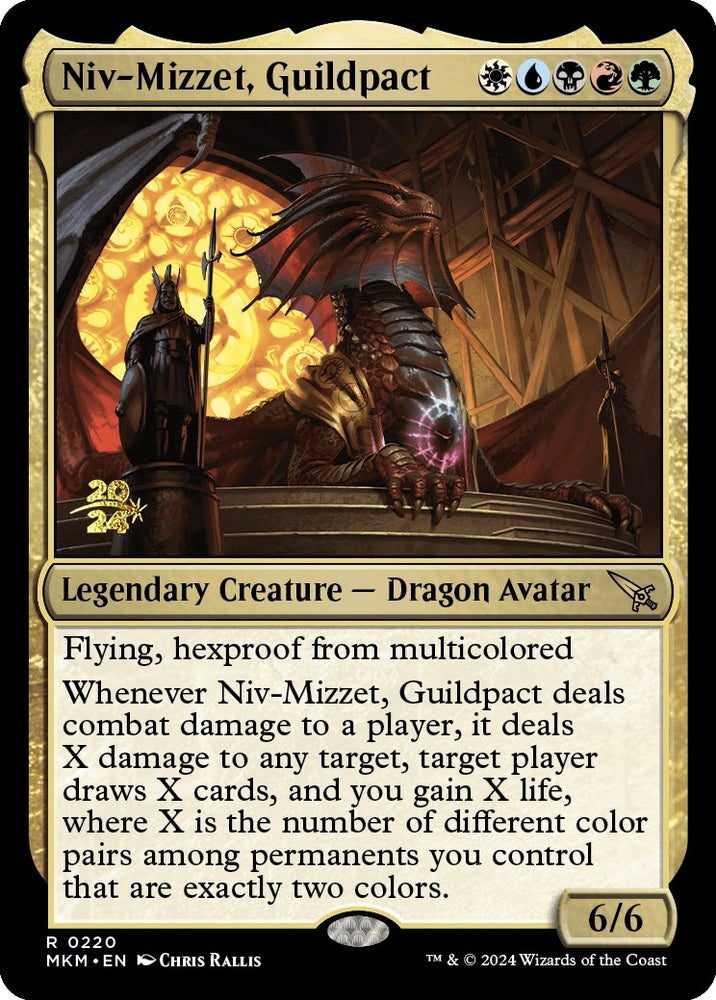 Image for Niv-Mizzet, Guildpact (220) [Prerelease Cards]