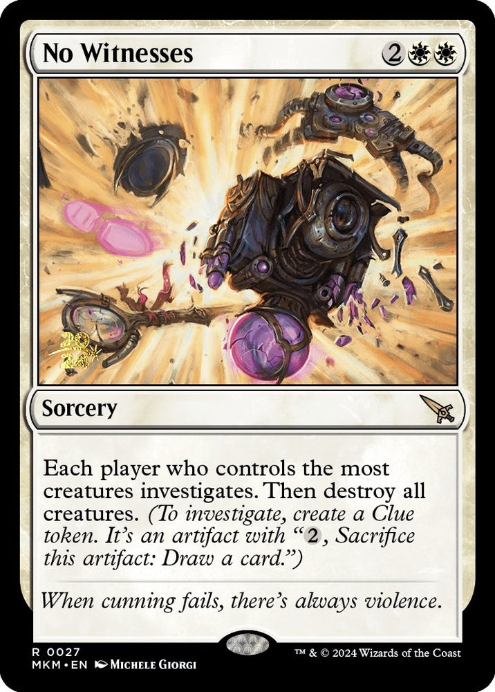 Image for No Witnesses (27) [Prerelease Cards]