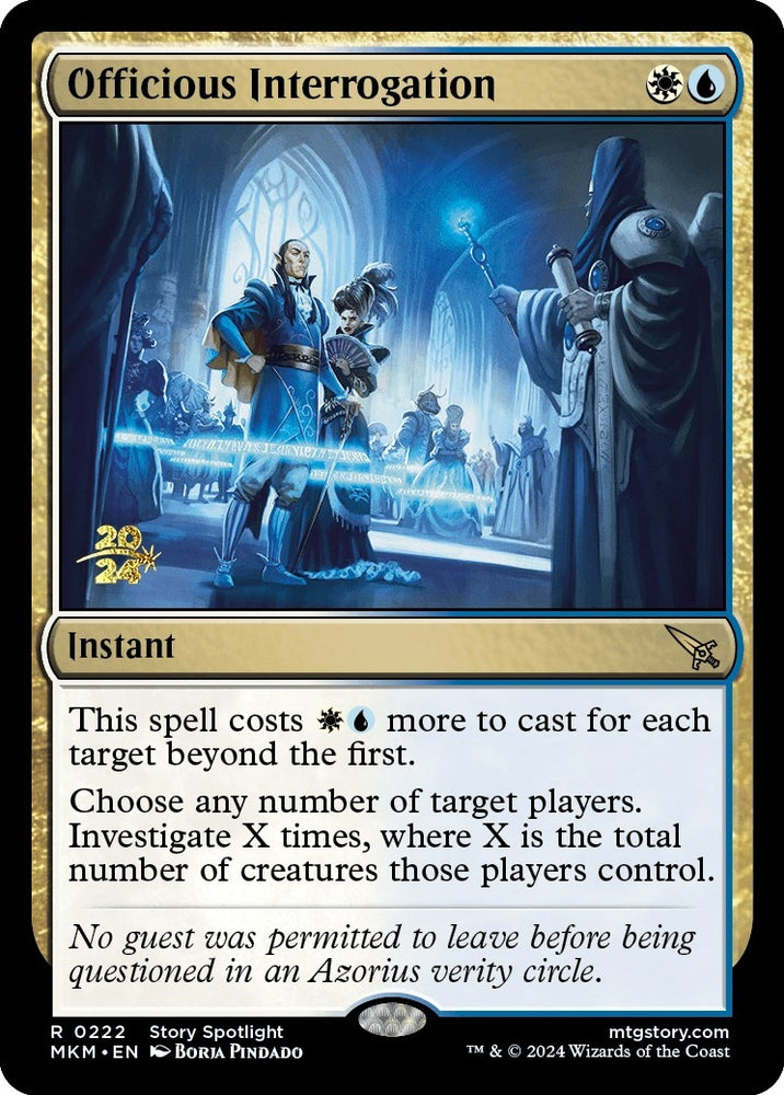 Image for Officious Interrogation (222) [Prerelease Cards]