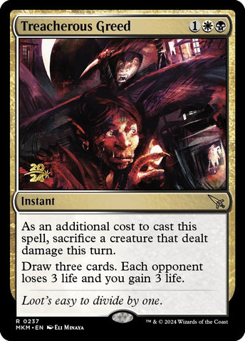 Image for Treacherous Greed (237) [Prerelease Cards]