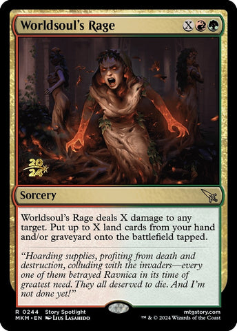 Image for Worldsoul's Rage (244) [Prerelease Cards]