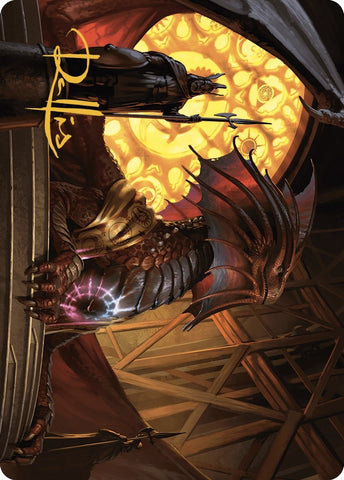 Image for Niv-Mizzet, Guildpact Art Card (21/49) (Gold-Stamped Signature) (21) [Art Series: Murders at Karlov Manor]
