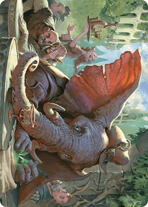 Image for Loxodon Eavesdropper Art Card (15) [Art Series: Murders at Karlov Manor]