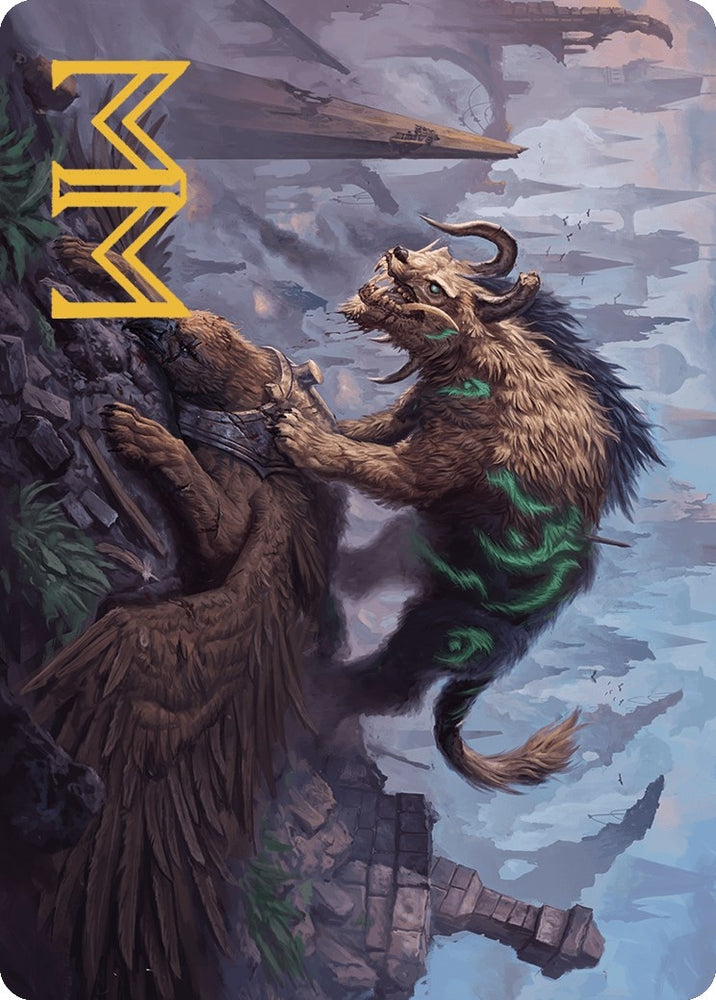 Image for Axebane Ferox Art Card (Gold-Stamped Signature) (13) [Art Series: Murders at Karlov Manor]