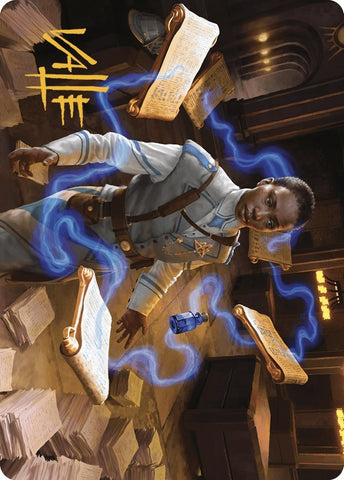 Image for Case File Auditor Art Card (Gold-Stamped Signature) (3) [Art Series: Murders at Karlov Manor]