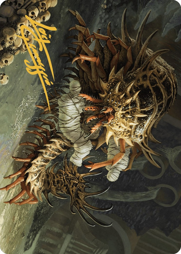 Image for Rot Farm Mortipede Art Card (Gold-Stamped Signature) (10) [Art Series: Murders at Karlov Manor]