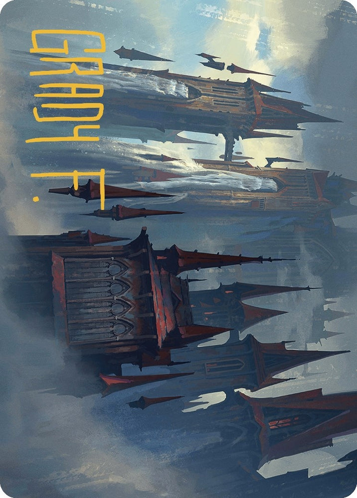 Image for Thundering Falls Art Card (Gold-Stamped Signature) (27) [Art Series: Murders at Karlov Manor]