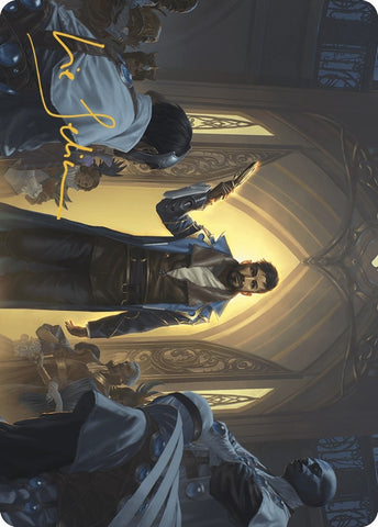 Image for Auspicious Arrival Art Card (Gold-Stamped Signature) (2) [Art Series: Murders at Karlov Manor]