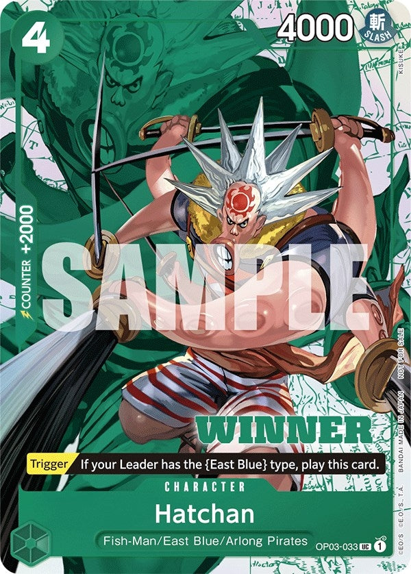Hatchan (Winner Pack Vol. 6) (OP03-033) (One Piece Promotion Cards)