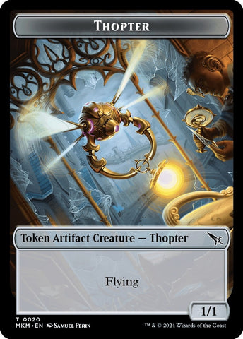 Image for Thopter (0020) // Dog Double-Sided Token (20 // 1) [Murders at Karlov Manor]