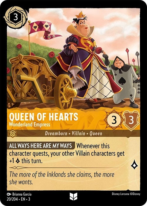 Image for Queen of Hearts - Wonderland Empress (20/204) - Disney Lorcana