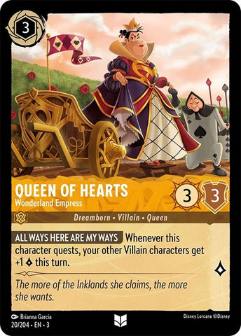 Image for Queen of Hearts - Wonderland Empress (20/204) - Disney Lorcana