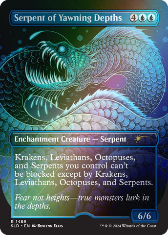Image for Serpent of Yawning Depths (Rainbow Foil) (1489) [Secret Lair Drop Series]