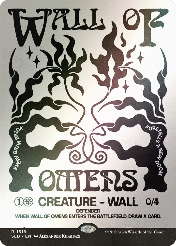 Image for Wall of Omens (Rainbow Foil) (1518) [Secret Lair Drop Series]