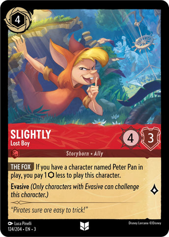 Image for Slightly - Lost Boy (124/204) - Disney Lorcana