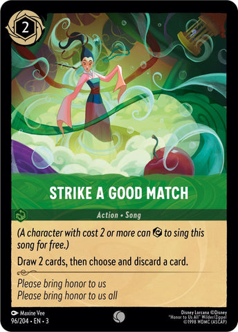 Image for Strike a Good Match (96/204) - Disney Lorcana