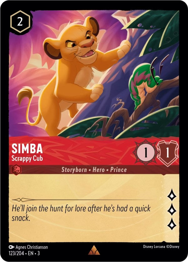 Image for Simba - Scrappy Cub (123/204) - Disney Lorcana
