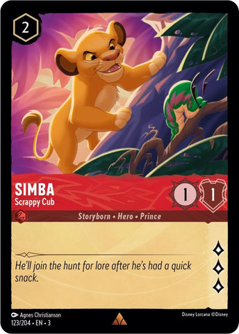 Image for Simba - Scrappy Cub (123/204) - Disney Lorcana
