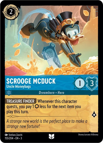 Image for Scrooge McDuck - Uncle Moneybags (155/204) - Disney Lorcana