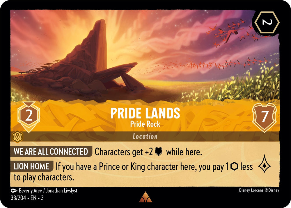 Image for Pride Lands - Pride Rock (33/204) - Disney Lorcana