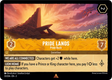 Image for Pride Lands - Pride Rock (33/204) - Disney Lorcana