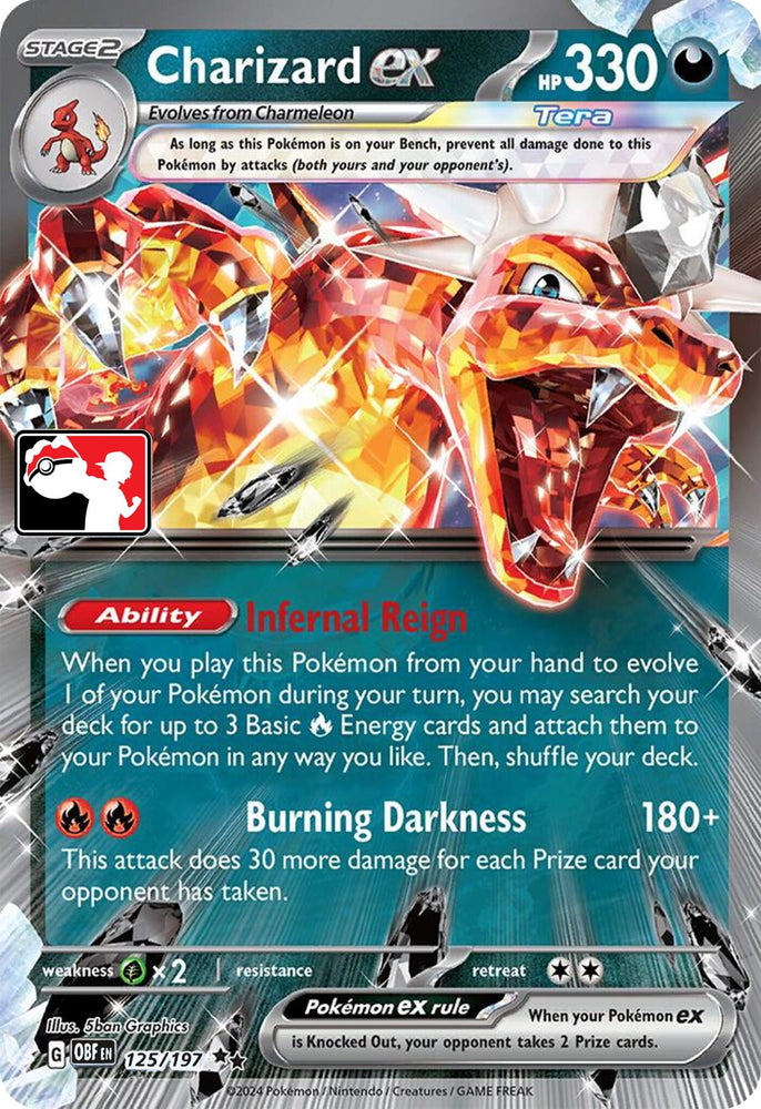 Image for Charizard ex (125/197) [Prize Pack Series Cards]