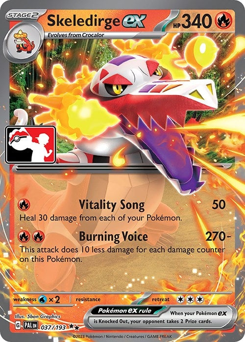 Image for Skeledirge ex (037/193) [Prize Pack Series Cards]