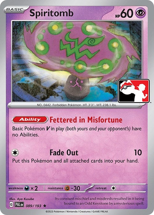 Image for Spiritomb (089/193) [Prize Pack Series Cards]
