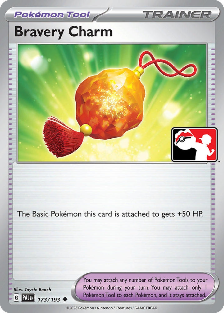 Bravery Charm (173/193) [Prize Pack Series Cards]