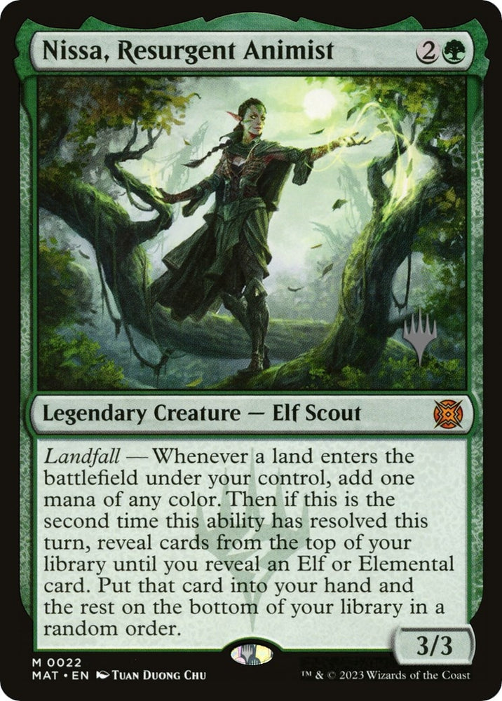 Image for Nissa, Resurgent Animist (22) [Promo Pack: Murders at Karlov Manor]