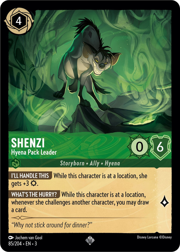 Image for Shenzi - Hyena Pack Leader (85/204) - Disney Lorcana