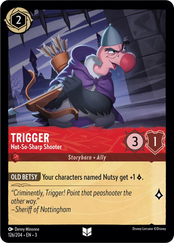 Image for Trigger - Not-So-Sharp Shooter (126/204) - Disney Lorcana