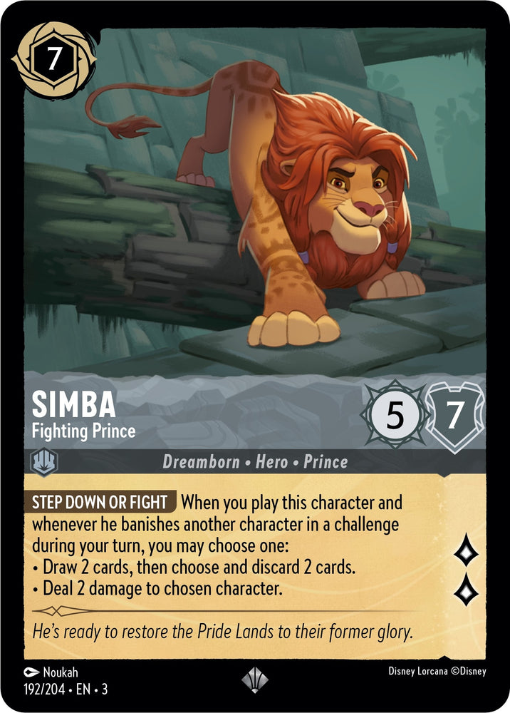 Image for Simba - Fighting Prince (192/204) - Disney Lorcana